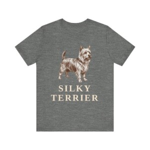 Silky Terrier Shirt, Vintage Dog Sketch Tee, Dog Lover Gift