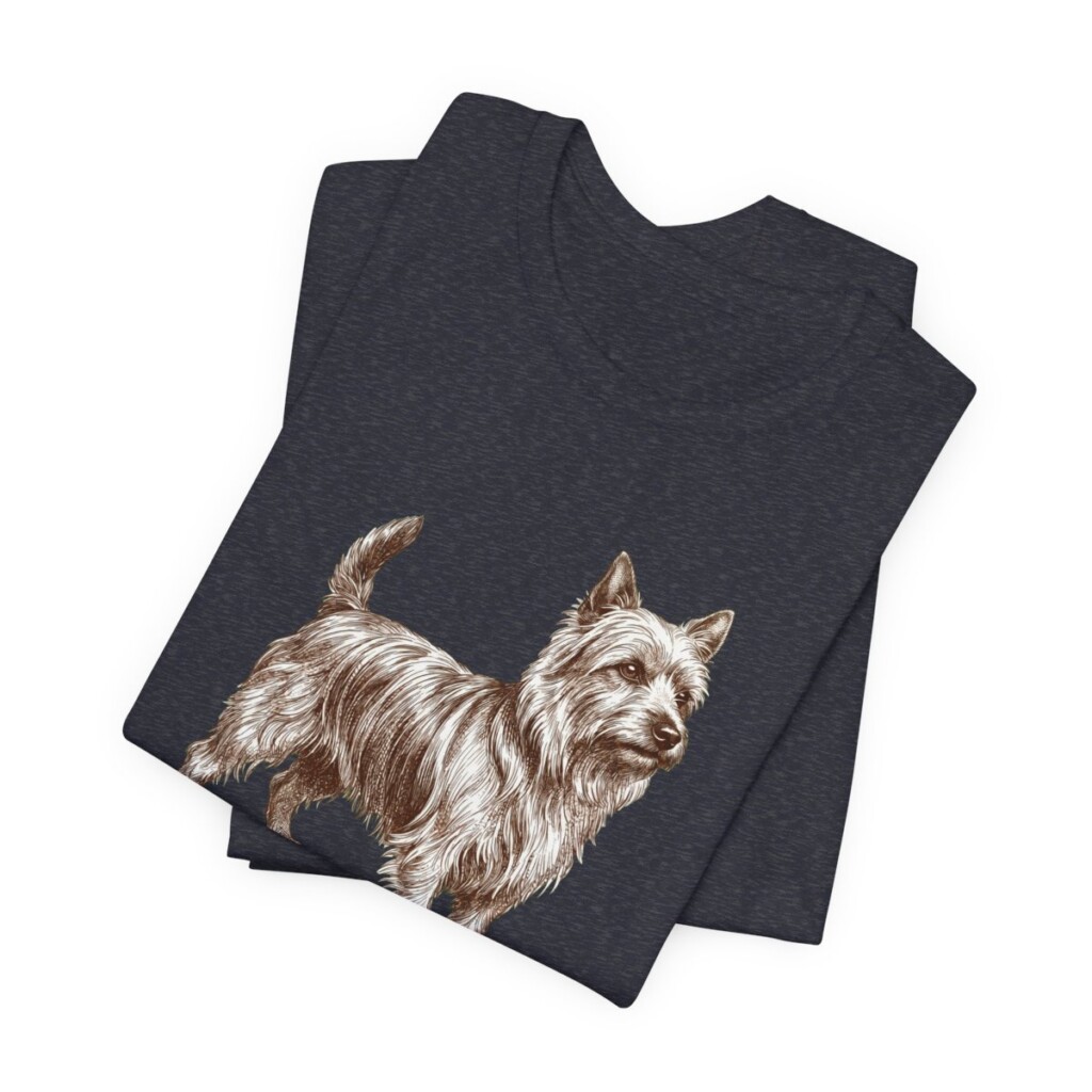 Silky Terrier Shirt, Vintage Dog Sketch Tee, Dog Lover Gift