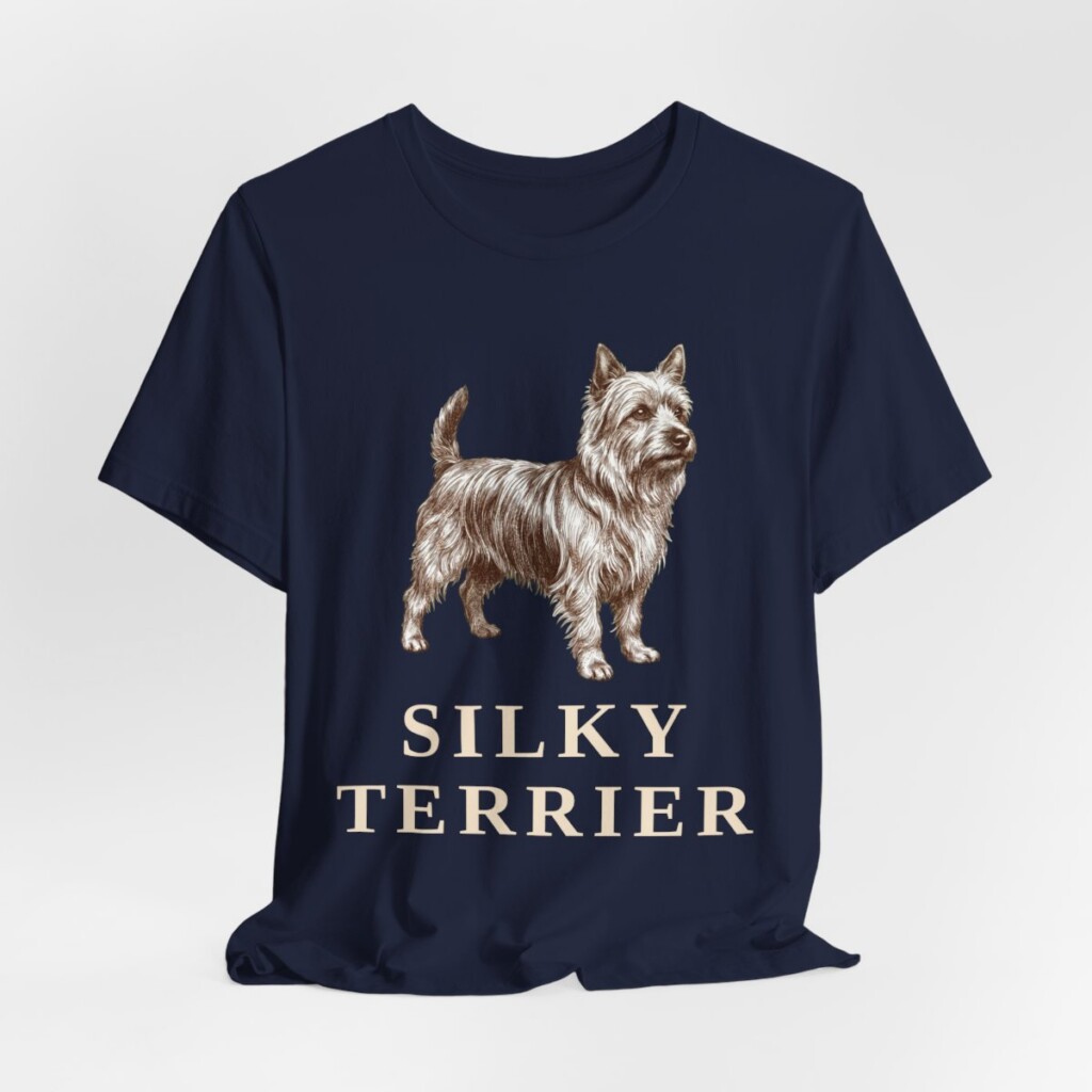 Silky Terrier Shirt, Vintage Dog Sketch Tee, Dog Lover Gift