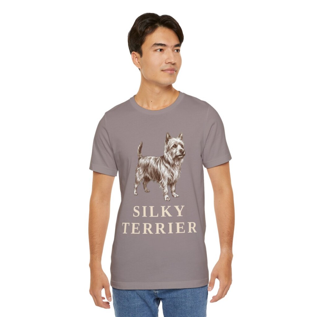 Silky Terrier Shirt, Vintage Dog Sketch Tee, Dog Lover Gift
