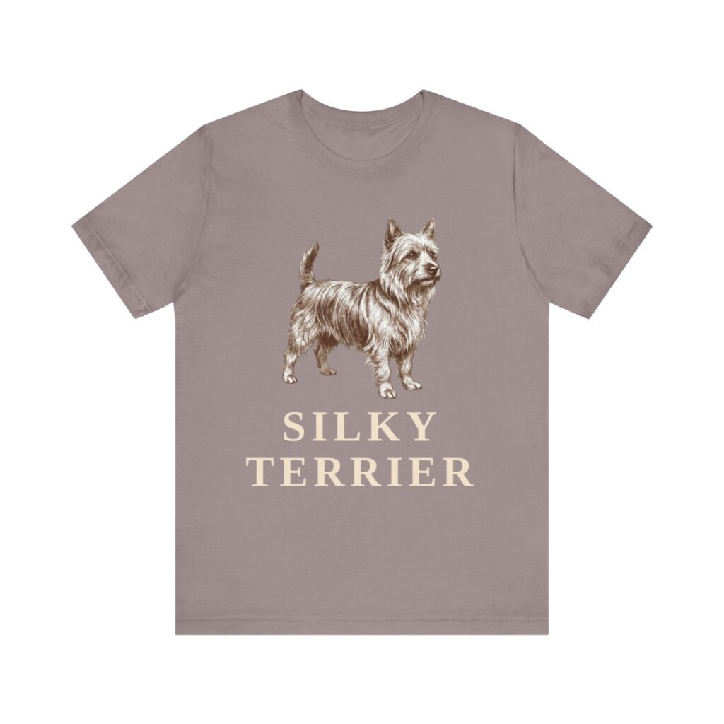 Silky Terrier Shirt, Vintage Dog Sketch Tee, Dog Lover Gift