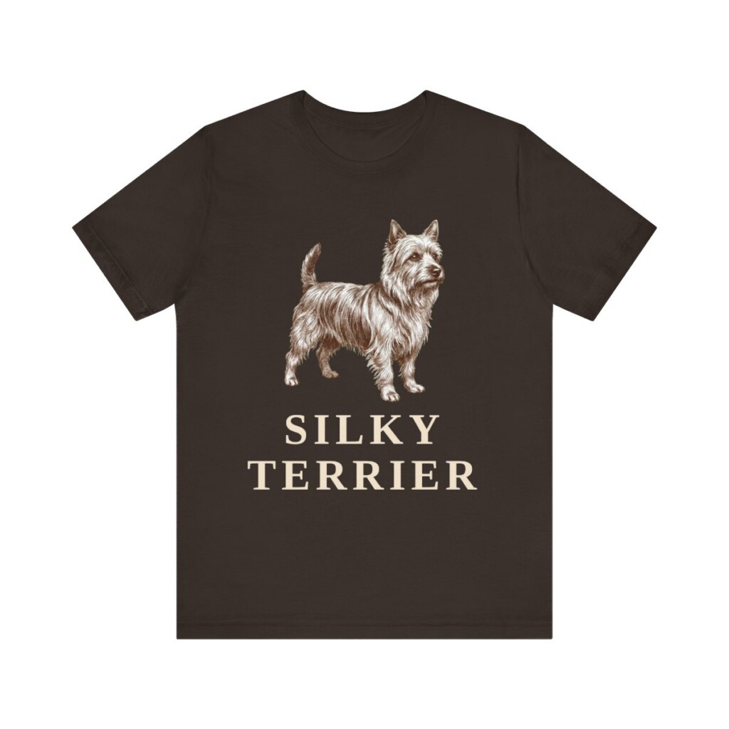 Silky Terrier Shirt, Vintage Dog Sketch Tee, Dog Lover Gift