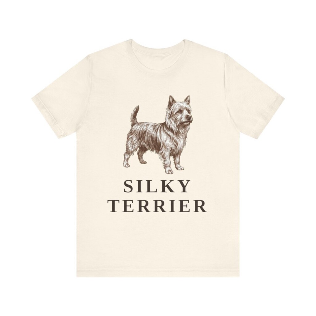 Silky Terrier Shirt, Vintage Dog Sketch Tee, Dog Lover Gift