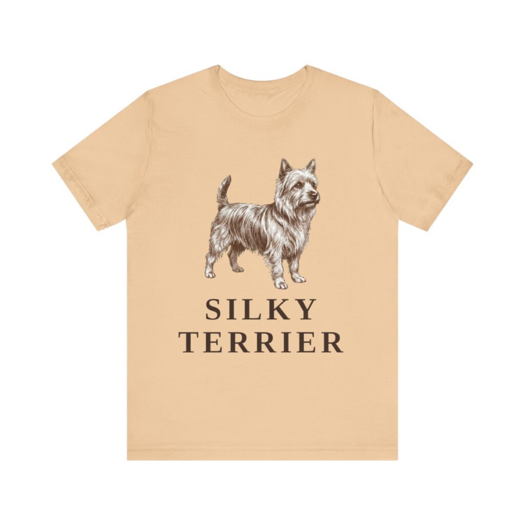 Silky Terrier Shirt, Vintage Dog Sketch Tee, Dog Lover Gift