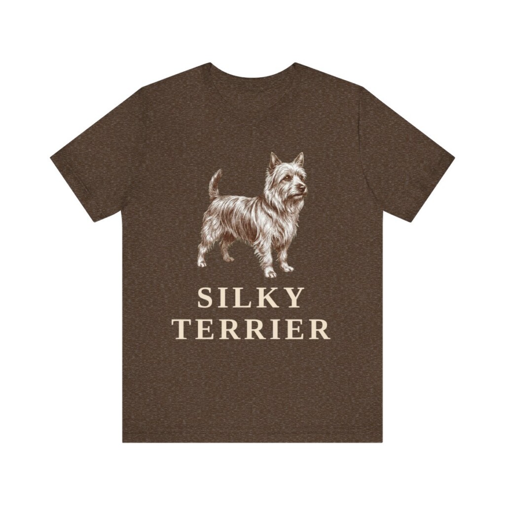 Silky Terrier Shirt, Vintage Dog Sketch Tee, Dog Lover Gift