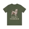Silky Terrier Shirt, Vintage Dog Sketch Tee, Dog Lover Gift