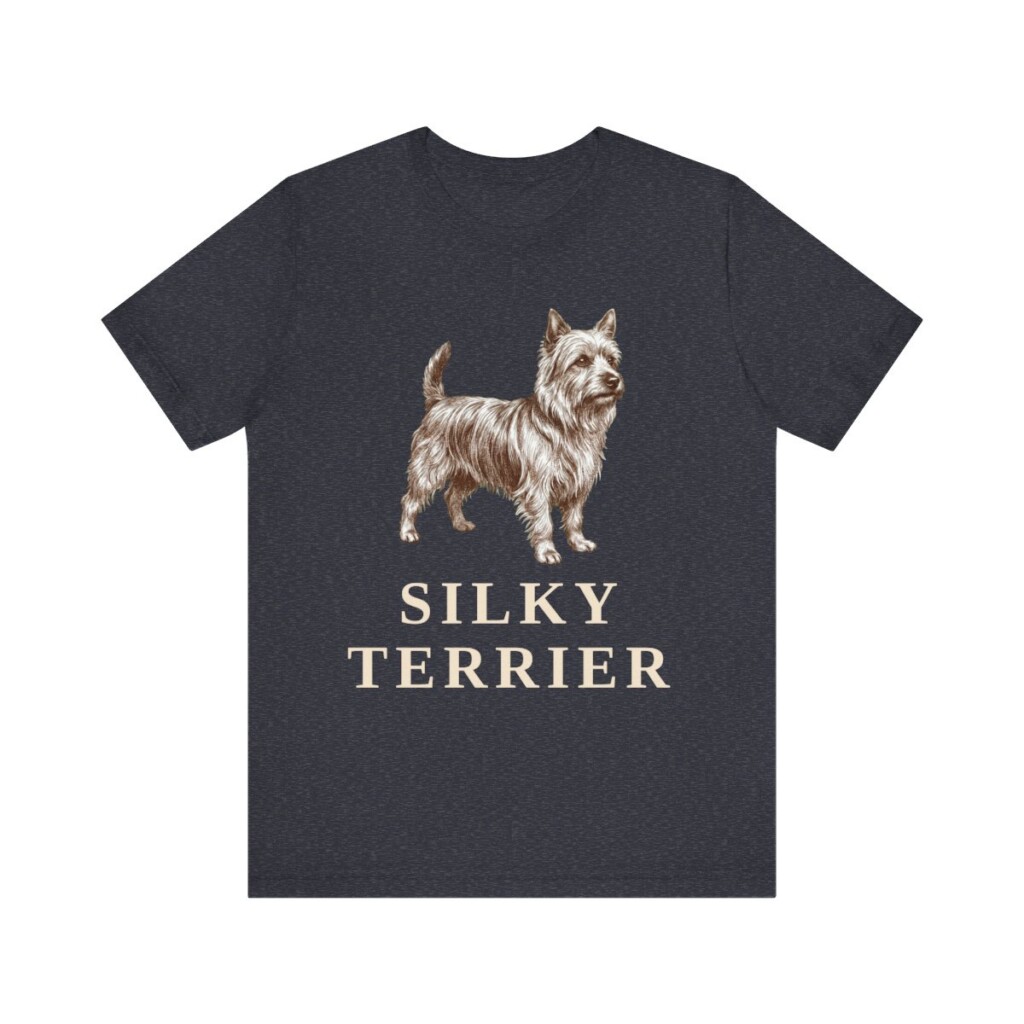 Silky Terrier Shirt, Vintage Dog Sketch Tee, Dog Lover Gift