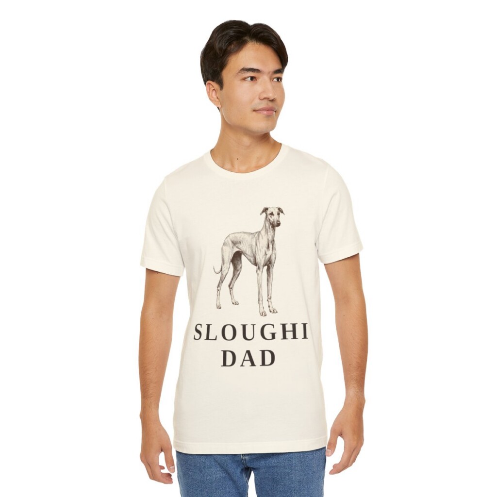 Sloughi Dad Shirt, Vintage Dog Sketch Tee, Dog Dad Gift