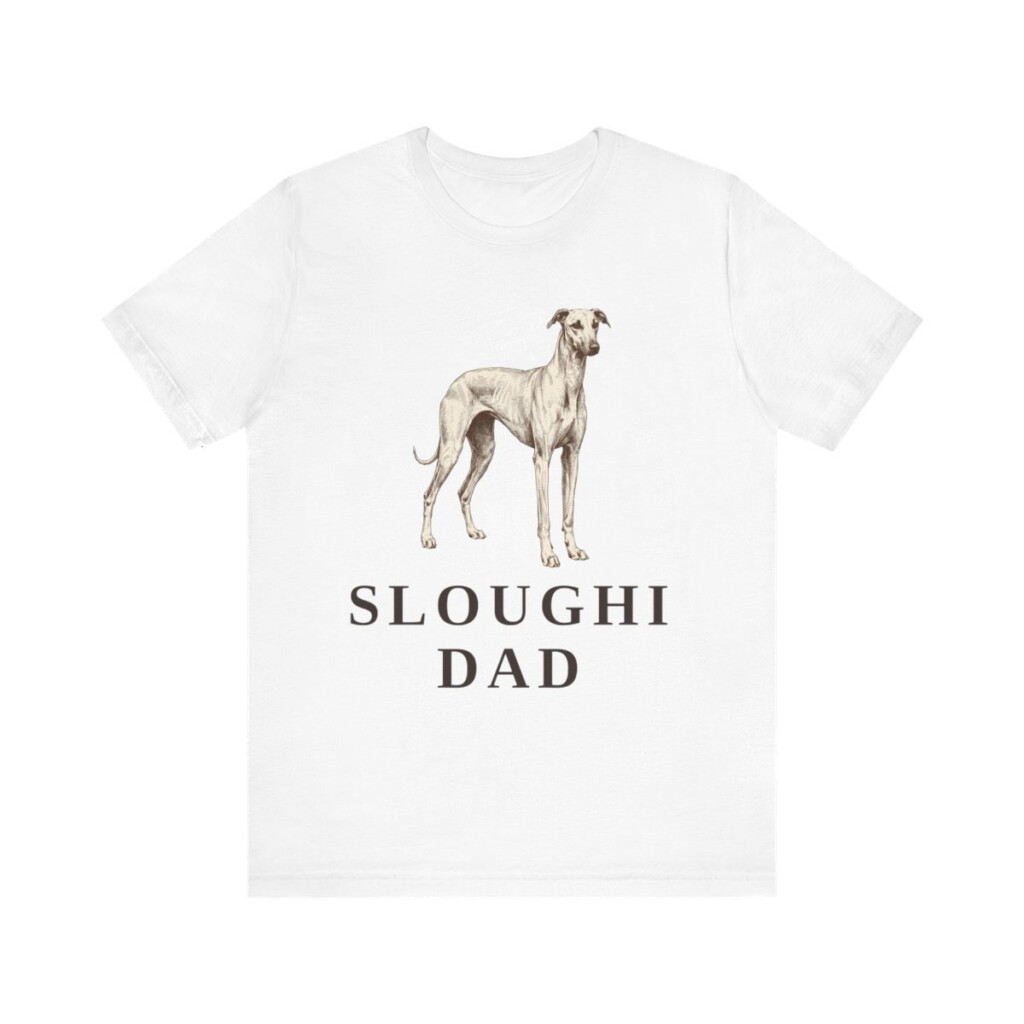 Sloughi Dad Shirt, Vintage Dog Sketch Tee, Dog Dad Gift
