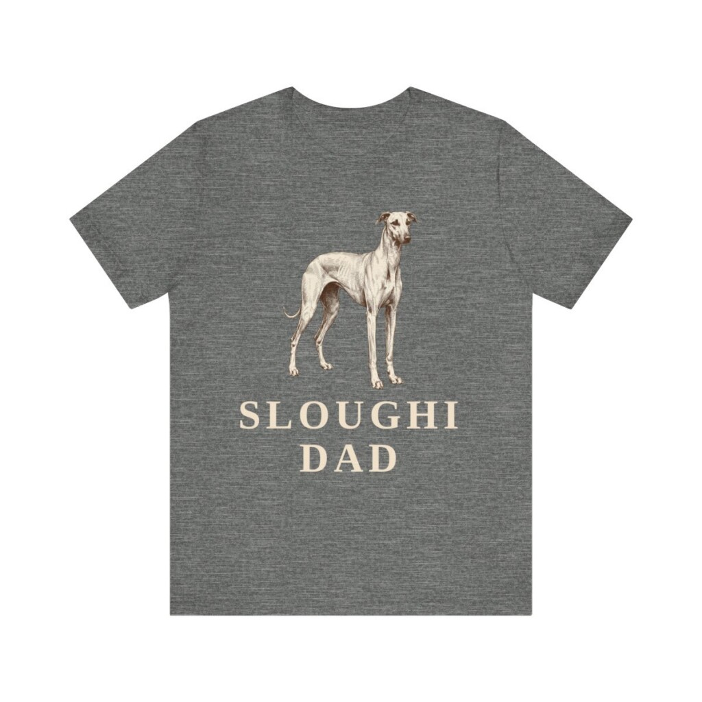 Sloughi Dad Shirt, Vintage Dog Sketch Tee, Dog Dad Gift