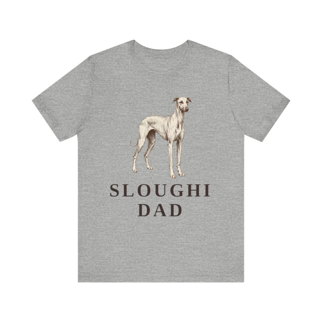 Sloughi Dad Shirt, Vintage Dog Sketch Tee, Dog Dad Gift