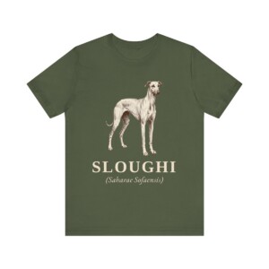 Sloughi Latin Shirt, Vintage Dog Sketch Tee, Dog Latin Gift