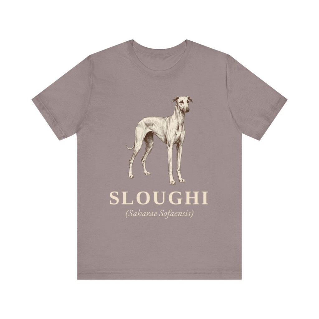 Sloughi Latin Shirt, Vintage Dog Sketch Tee, Dog Latin Gift