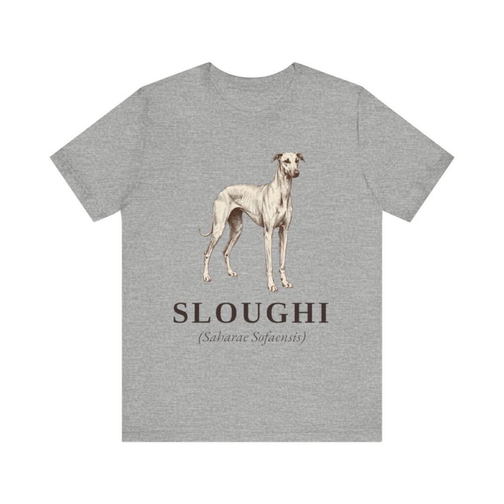 Sloughi Latin Shirt, Vintage Dog Sketch Tee, Dog Latin Gift