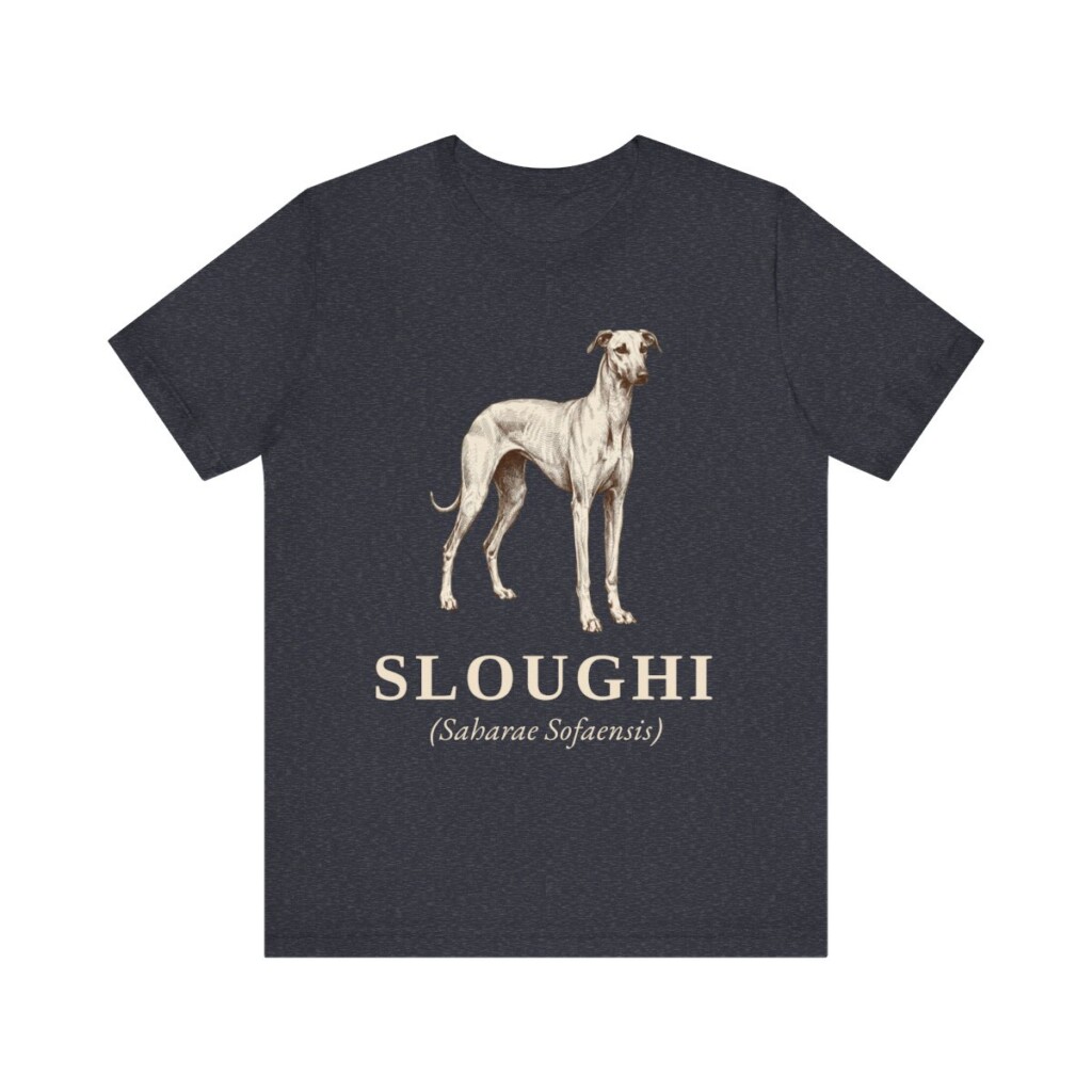 Sloughi Latin Shirt, Vintage Dog Sketch Tee, Dog Latin Gift