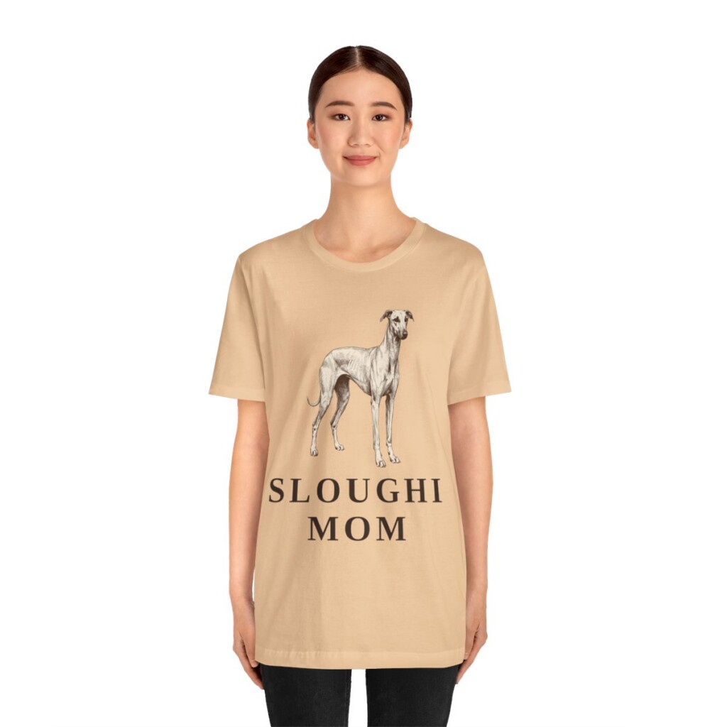 Sloughi Mom Shirt, Vintage Dog Sketch Tee, Dog Mom Gift