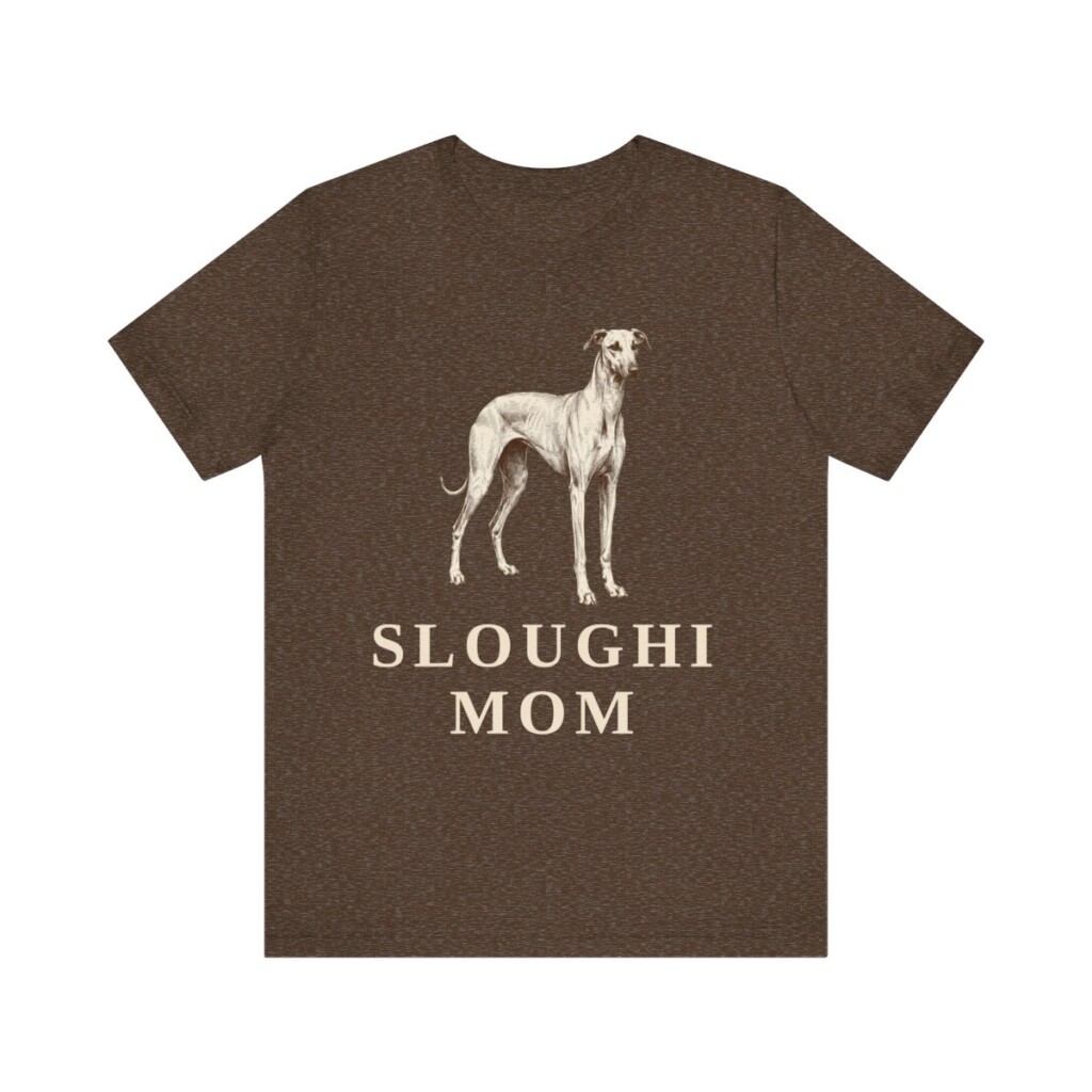 Sloughi Mom Shirt, Vintage Dog Sketch Tee, Dog Mom Gift