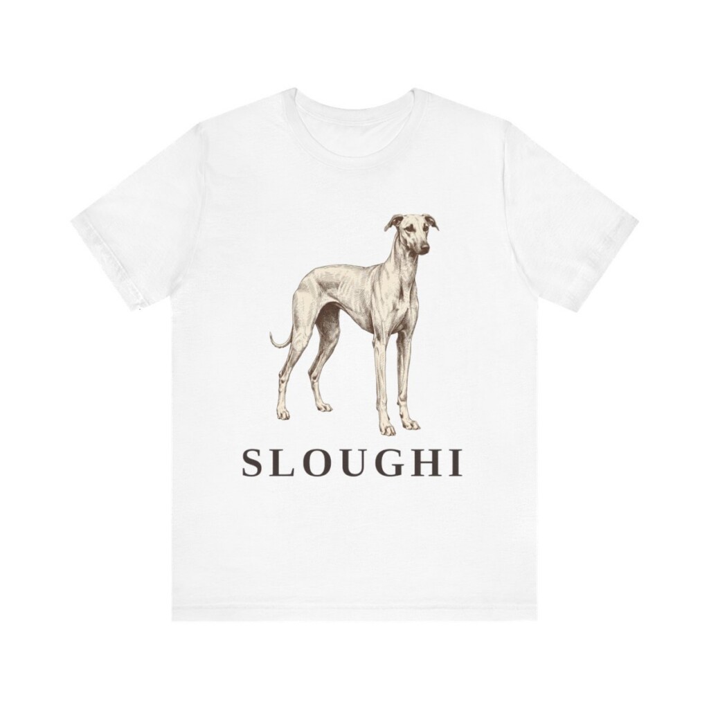 Sloughi Shirt, Vintage Dog Sketch Tee, Dog Lover Gift