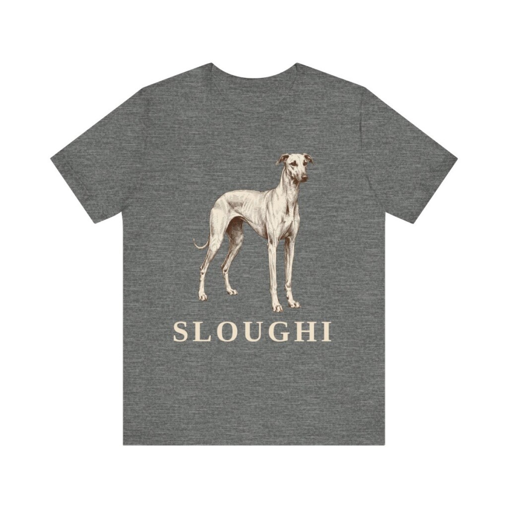 Sloughi Shirt, Vintage Dog Sketch Tee, Dog Lover Gift