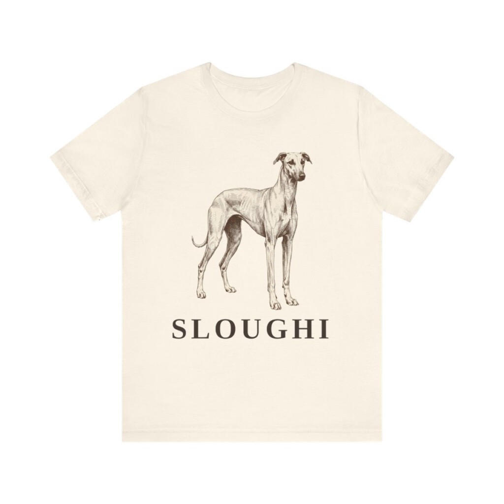 Sloughi Shirt, Vintage Dog Sketch Tee, Dog Lover Gift