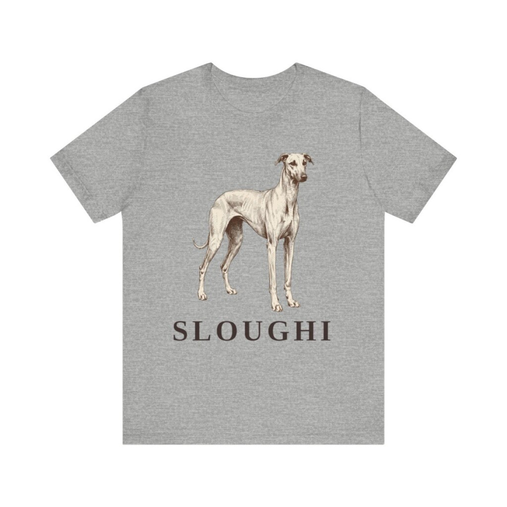 Sloughi Shirt, Vintage Dog Sketch Tee, Dog Lover Gift