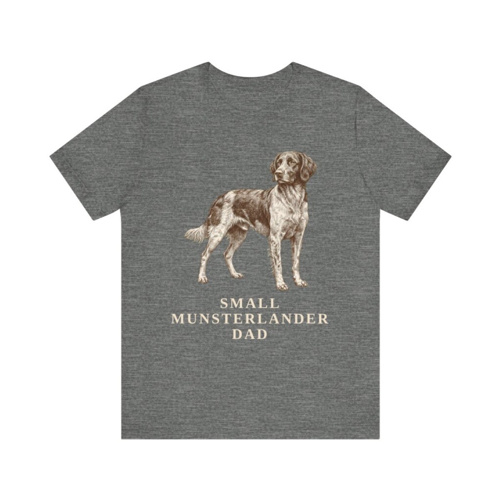 Small Munsterlander Dad Shirt, Vintage Dog Sketch Tee, Dog Dad Gift