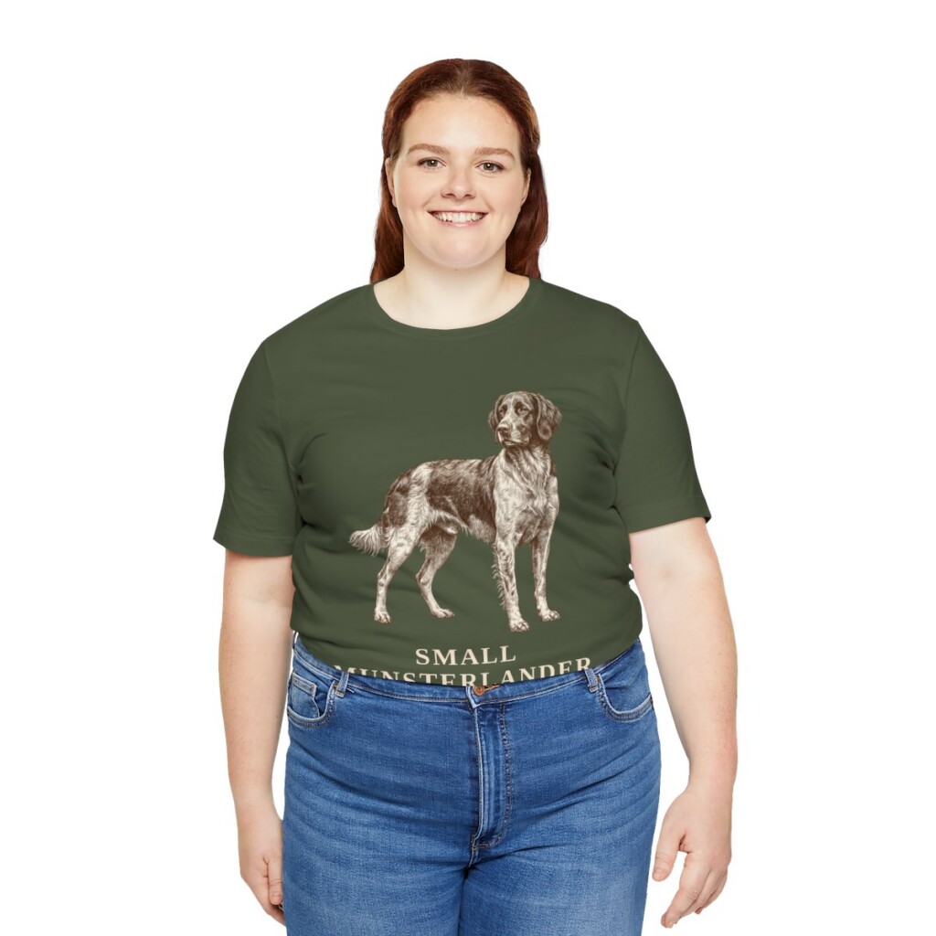 Small Munsterlander Latin Shirt, Vintage Dog Sketch Tee, Dog Latin Gift