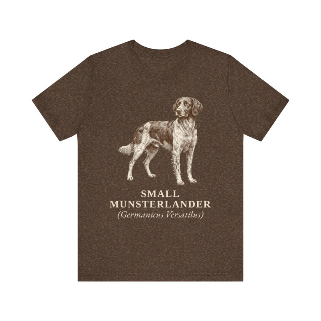 Small Munsterlander Latin Shirt, Vintage Dog Sketch Tee, Dog Latin Gift