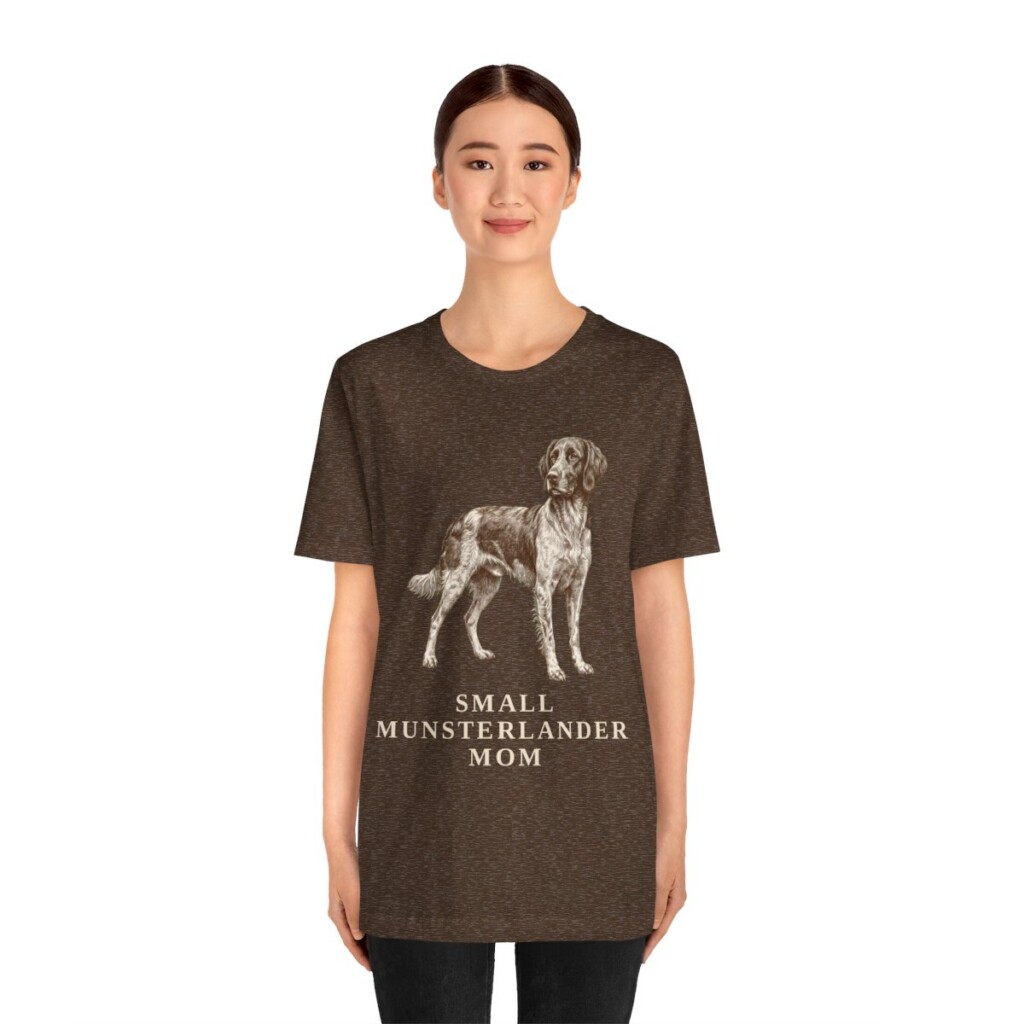 Small Munsterlander Mom Shirt, Vintage Dog Sketch Tee, Dog Mom Gift