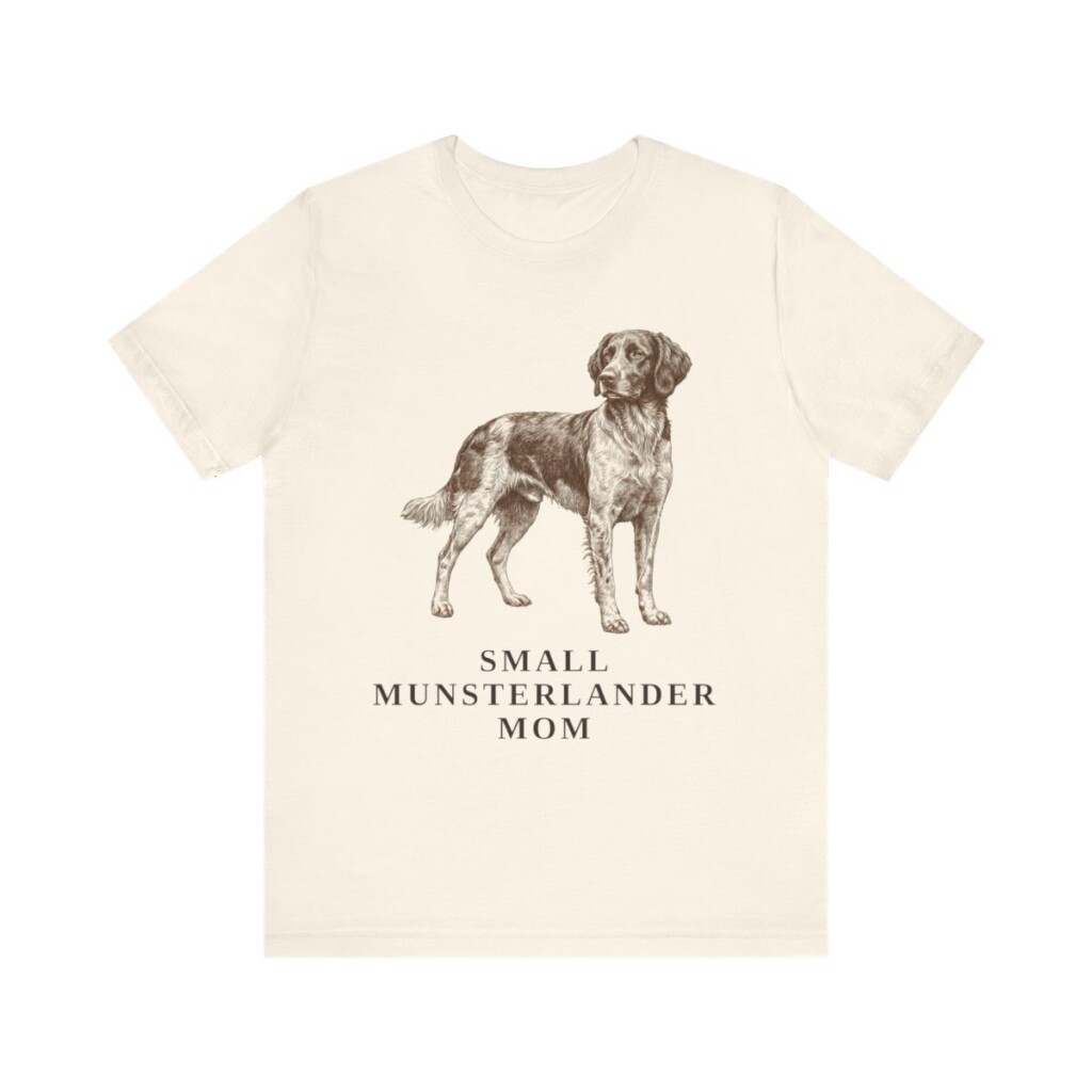 Small Munsterlander Mom Shirt, Vintage Dog Sketch Tee, Dog Mom Gift