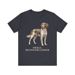 Small Munsterlander Shirt, Vintage Dog Sketch Tee, Dog Lover Gift