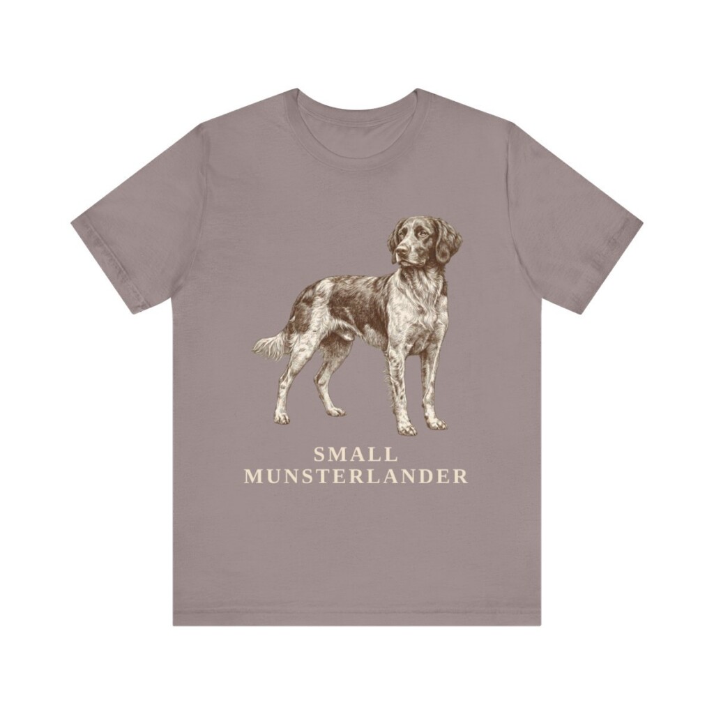 Small Munsterlander Shirt, Vintage Dog Sketch Tee, Dog Lover Gift