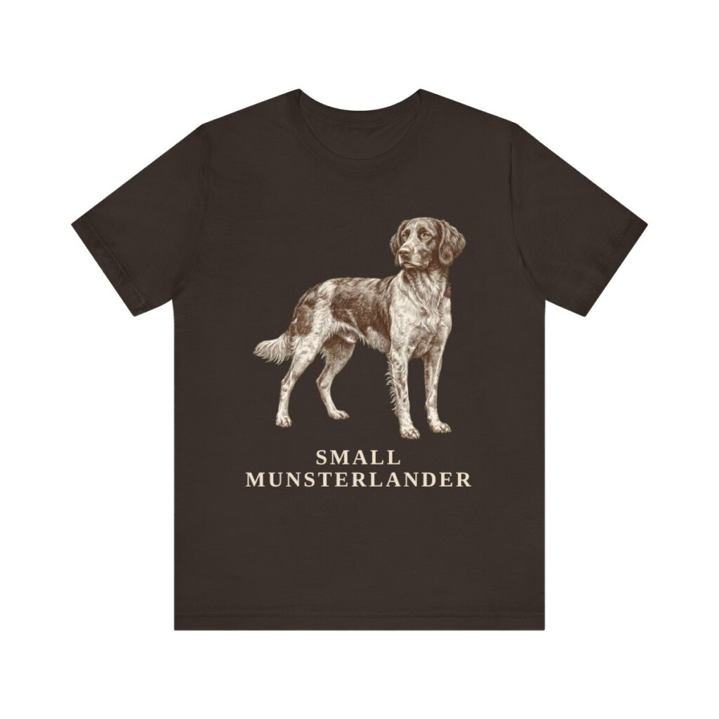 Small Munsterlander Shirt, Vintage Dog Sketch Tee, Dog Lover Gift