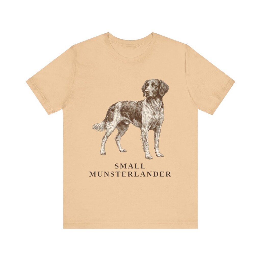 Small Munsterlander Shirt, Vintage Dog Sketch Tee, Dog Lover Gift