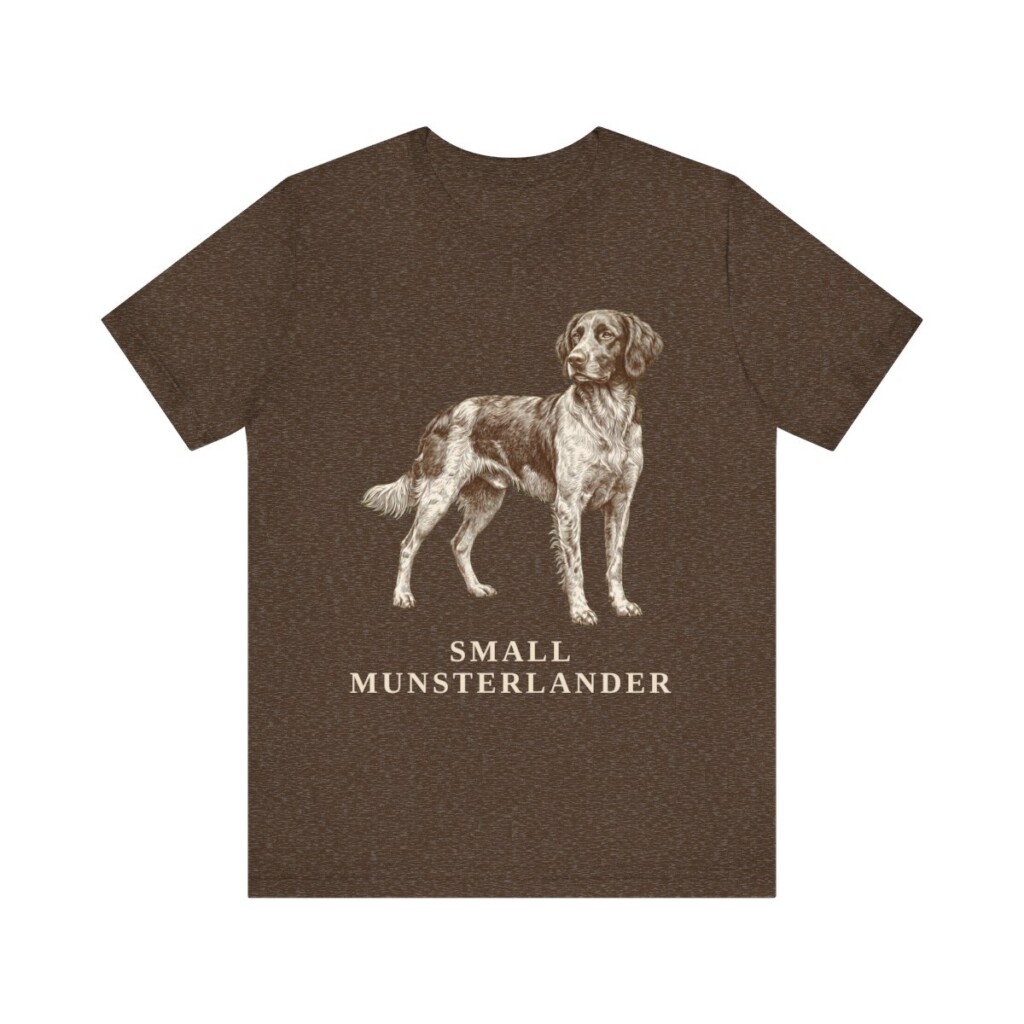 Small Munsterlander Shirt, Vintage Dog Sketch Tee, Dog Lover Gift