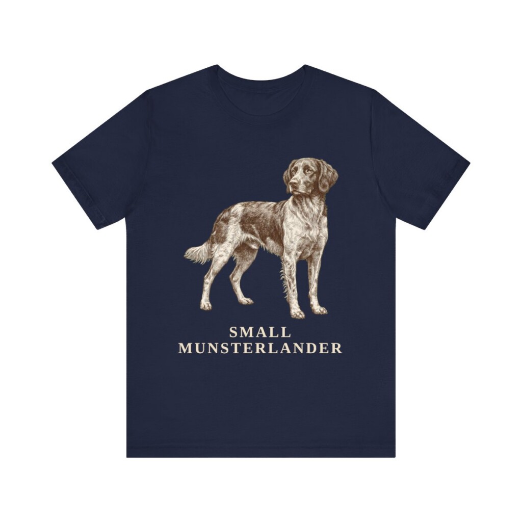 Small Munsterlander Shirt, Vintage Dog Sketch Tee, Dog Lover Gift