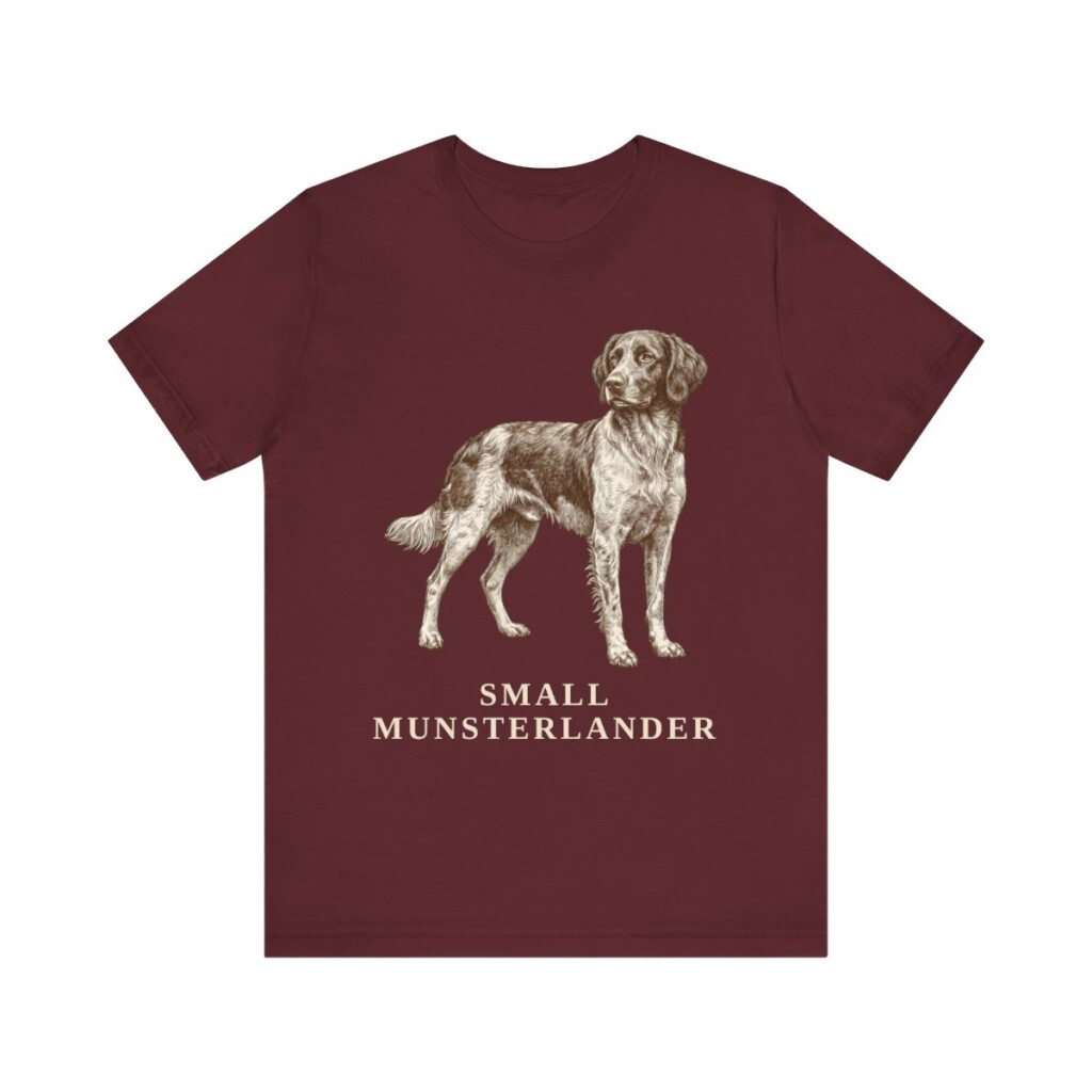Small Munsterlander Shirt, Vintage Dog Sketch Tee, Dog Lover Gift