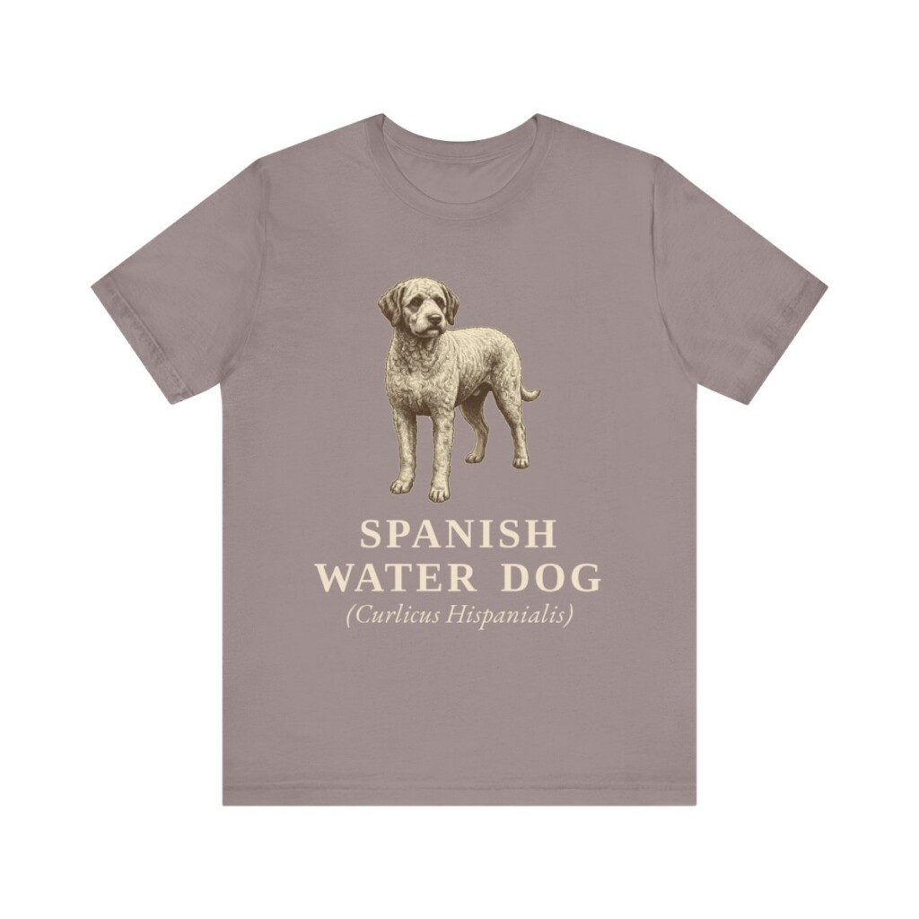Spanish Water Dog Latin Shirt, Vintage Dog Sketch Tee, Dog Latin Gift