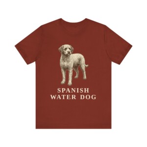 Spanish Water Dog Shirt, Vintage Dog Sketch Tee, Dog Lover Gift
