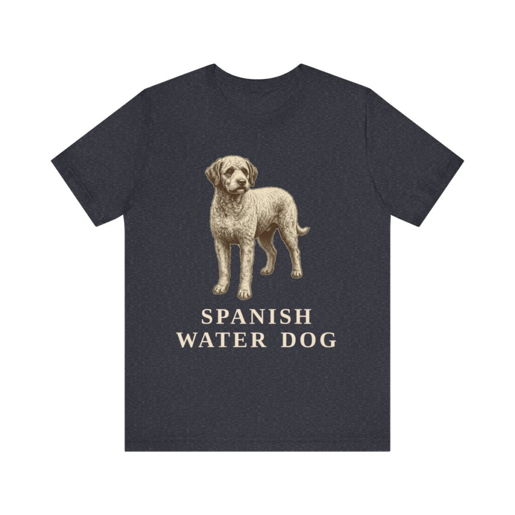 Spanish Water Dog Shirt, Vintage Dog Sketch Tee, Dog Lover Gift