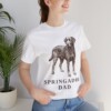 Springador Dad Shirt, Vintage Dog Sketch Tee, Dog Dad Gift