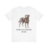 Springador Dad Shirt, Vintage Dog Sketch Tee, Dog Dad Gift