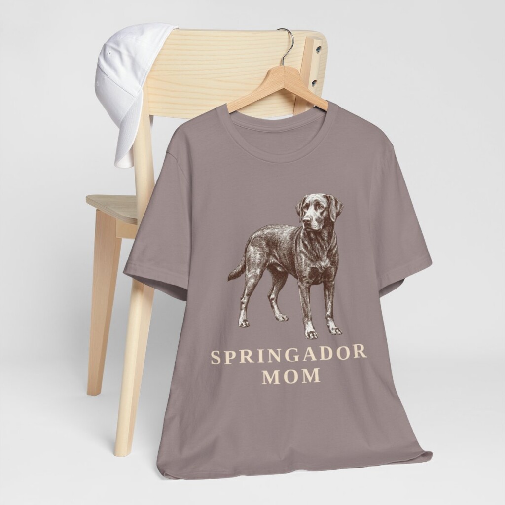 Springador Mom Shirt, Vintage Dog Sketch Tee, Dog Mom Gift
