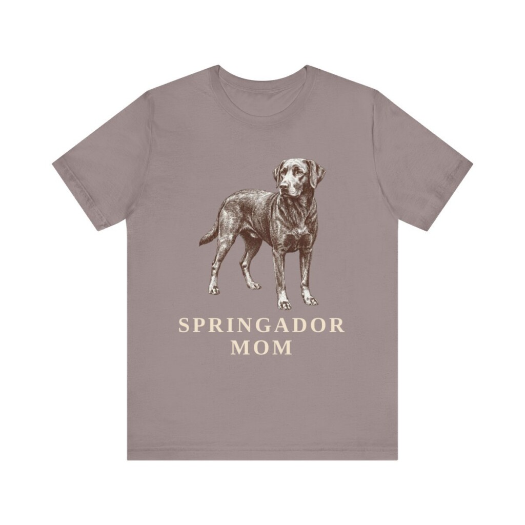 Springador Mom Shirt, Vintage Dog Sketch Tee, Dog Mom Gift