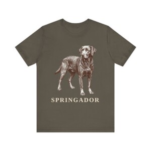 Springador Shirt, Vintage Dog Sketch Tee, Dog Lover Gift