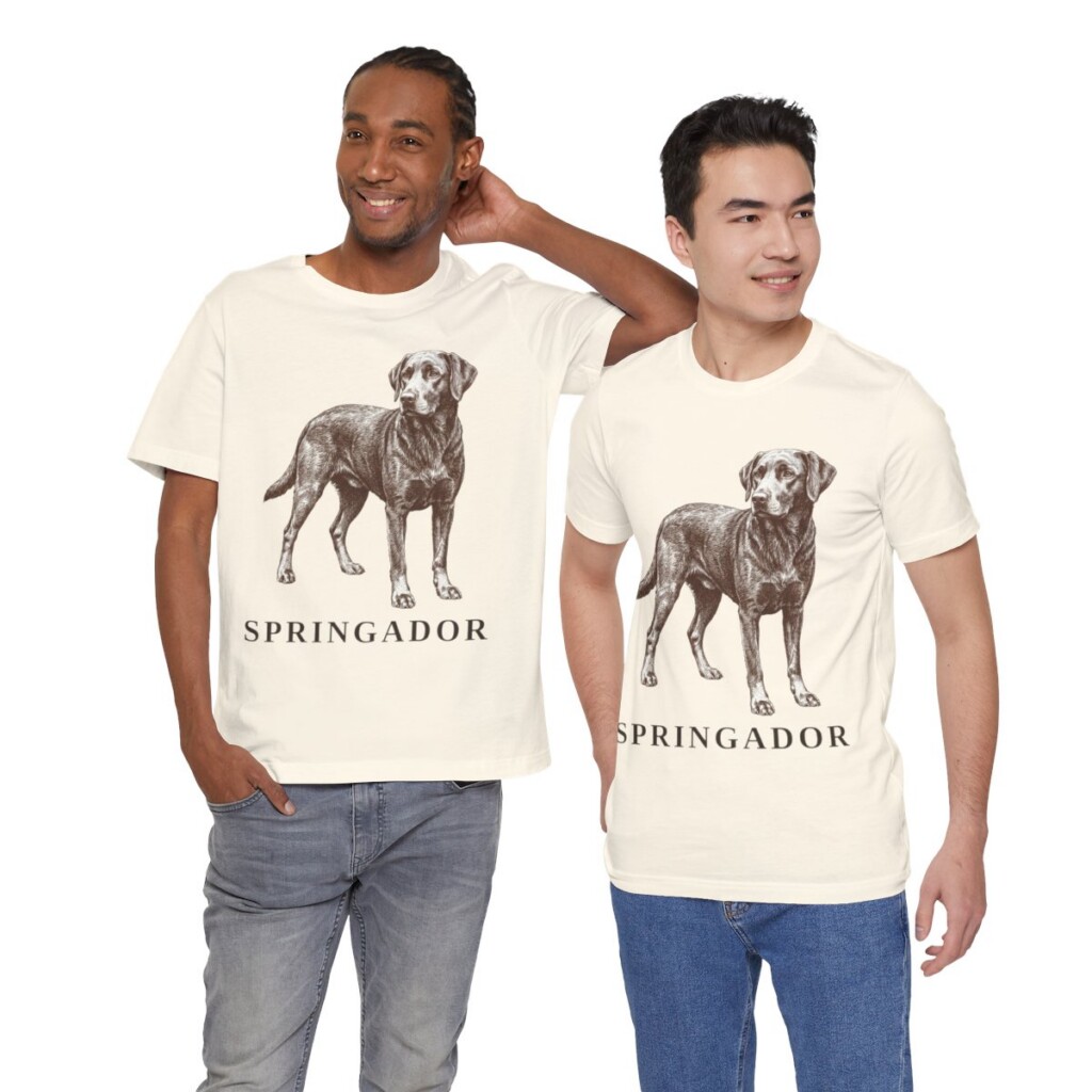 Springador Shirt, Vintage Dog Sketch Tee, Dog Lover Gift