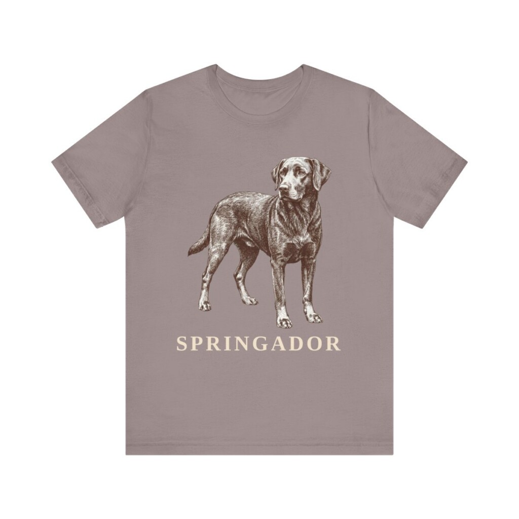 Springador Shirt, Vintage Dog Sketch Tee, Dog Lover Gift