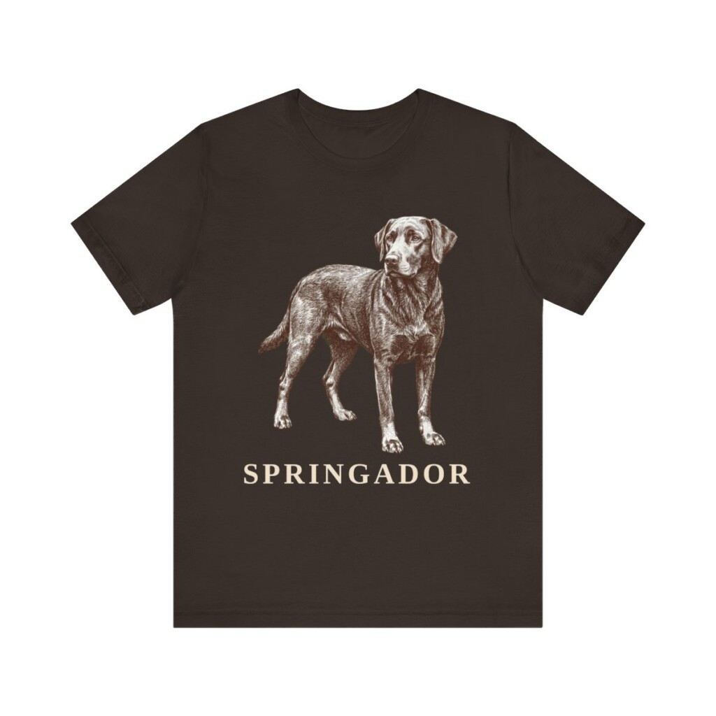 Springador Shirt, Vintage Dog Sketch Tee, Dog Lover Gift