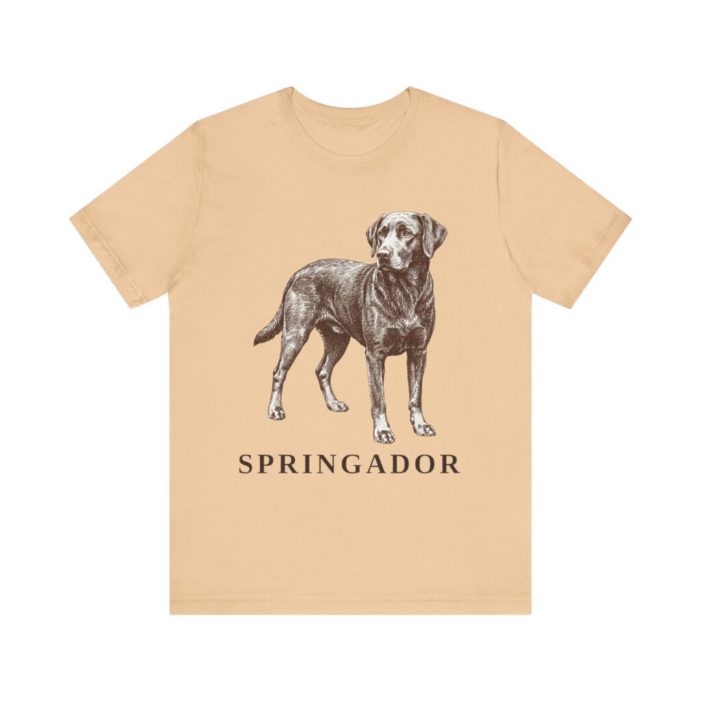 Springador Shirt, Vintage Dog Sketch Tee, Dog Lover Gift