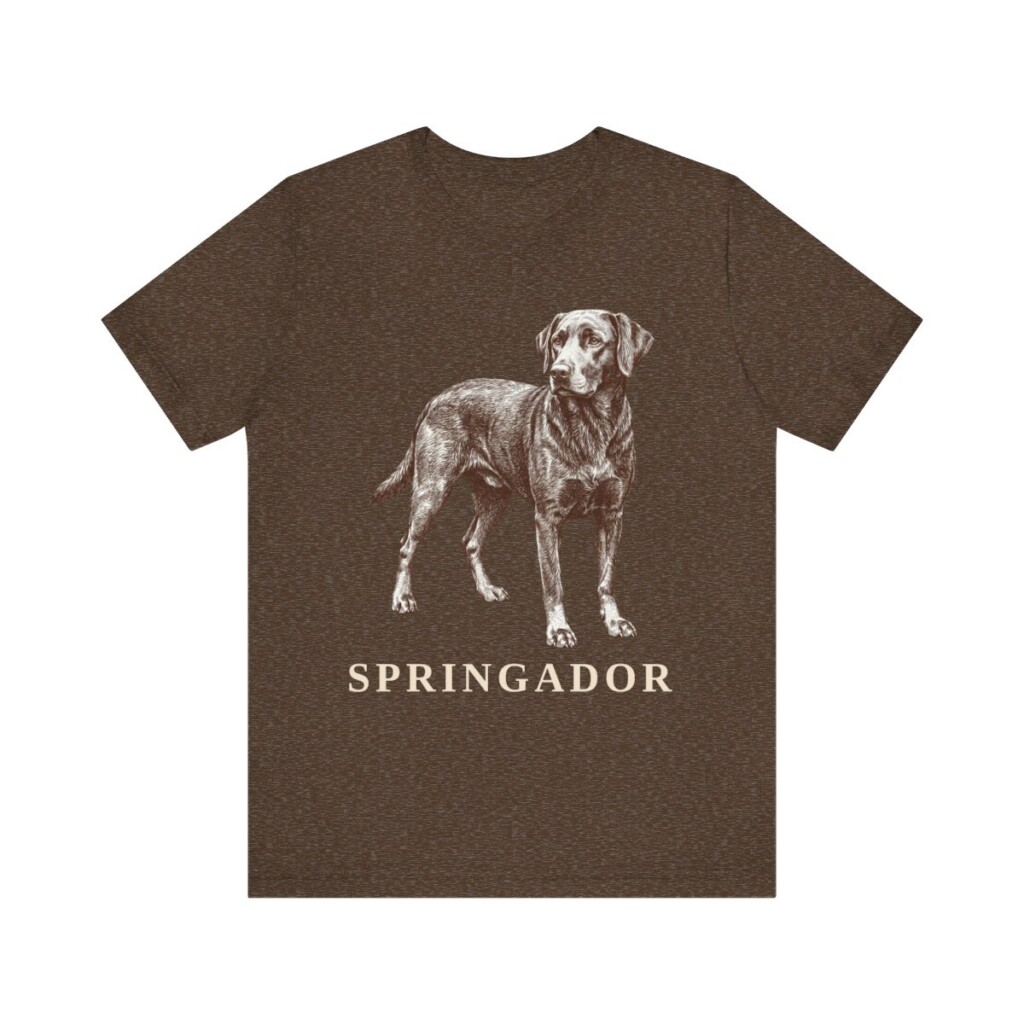 Springador Shirt, Vintage Dog Sketch Tee, Dog Lover Gift